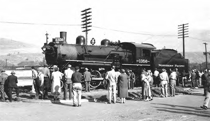 NP donated steam locomotive No. 1356 to the city in 1955.  
