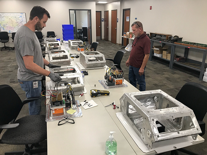 ODIN units being assembled ODIN units being assembled